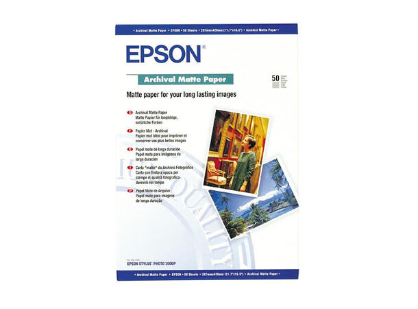 Epson Archival Matte Paper A3+ A3+ 50 ark 190g 